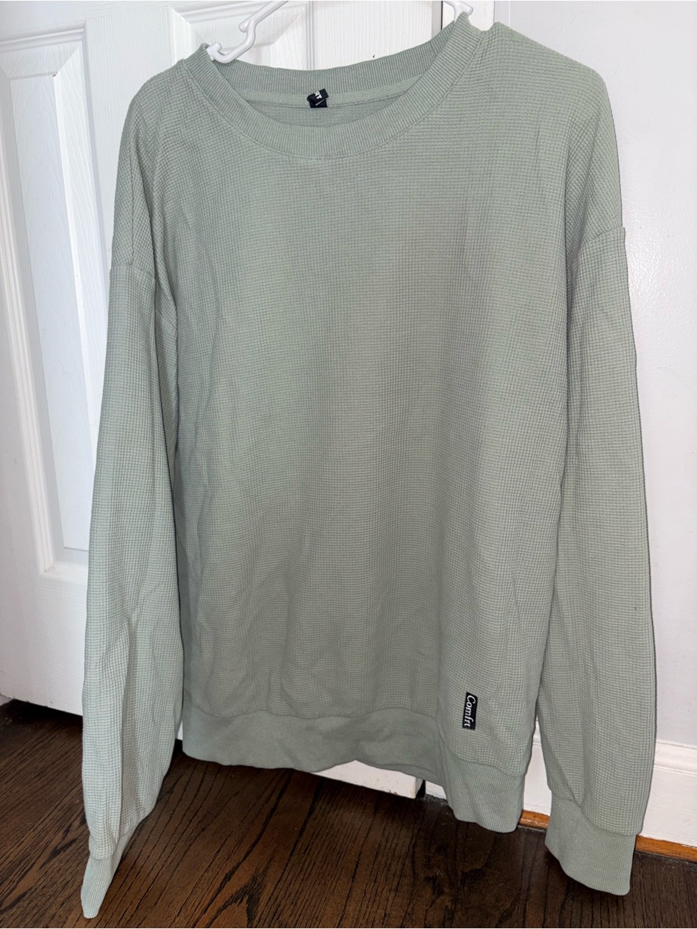 Women’s Comfrt Sage Waffle-Knit Crew Sweatshirt